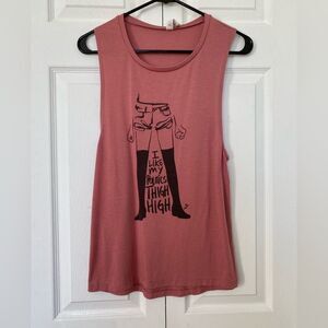 I Like My Politics Thigh High Tank Top